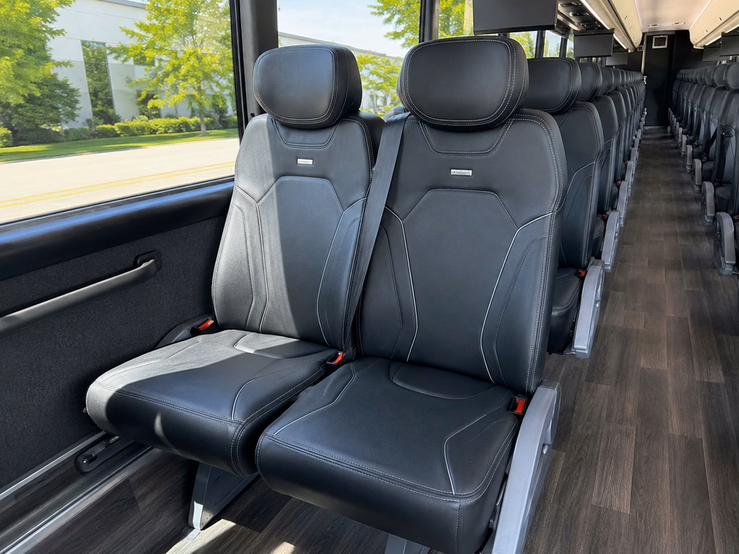 grand prairie charter bus interior
