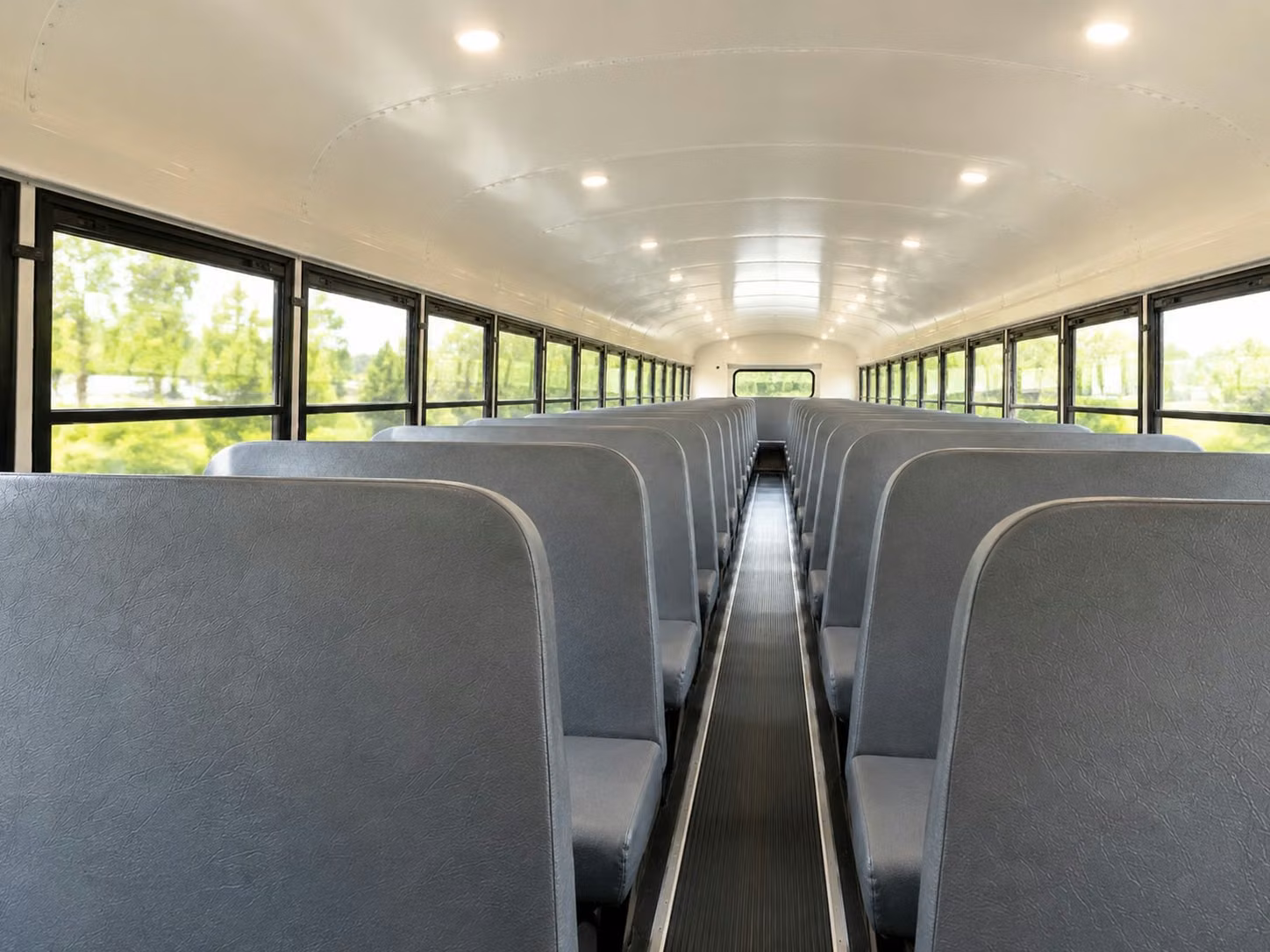 school bus interior